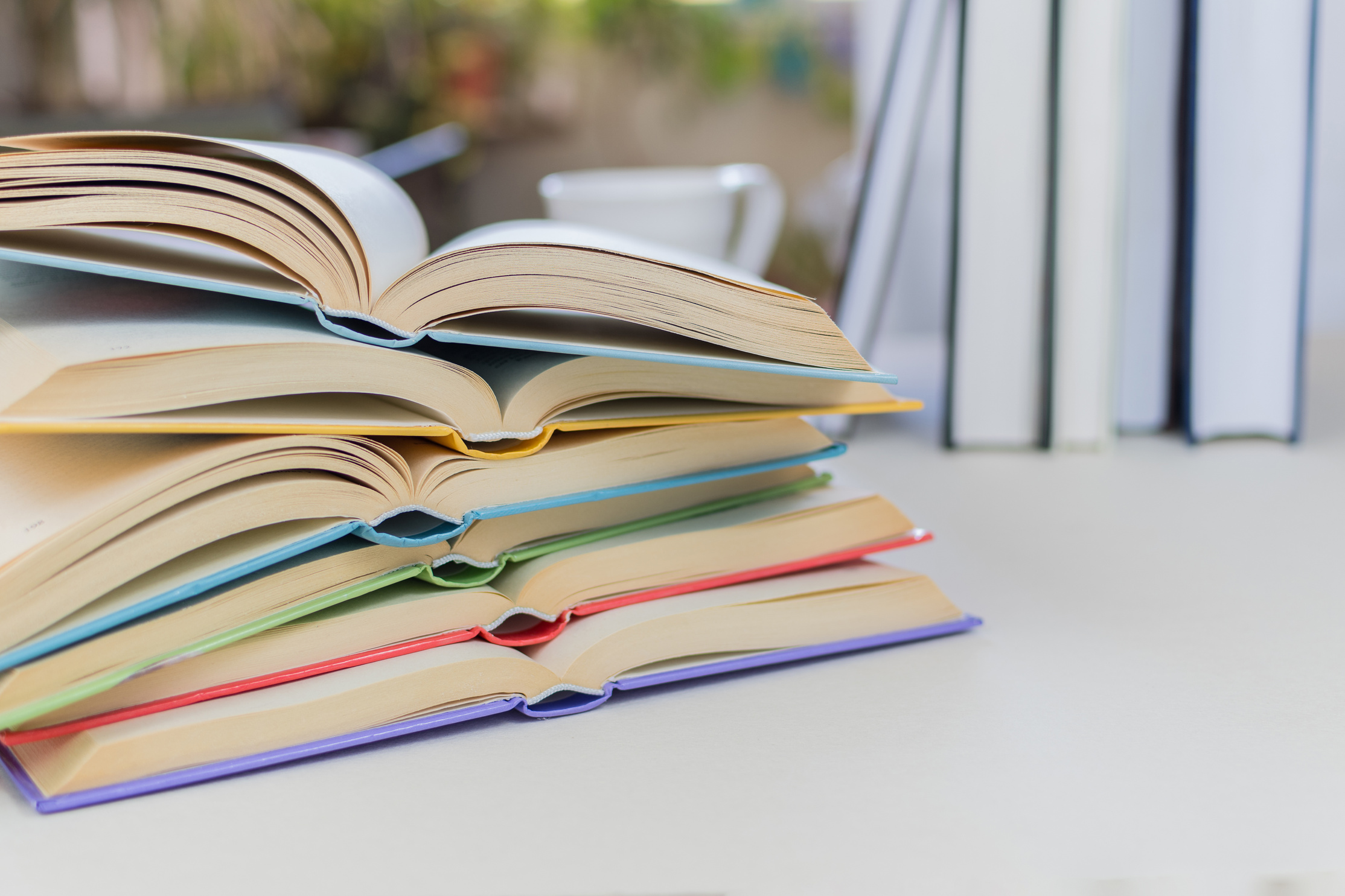Stack of Academic Textbooks